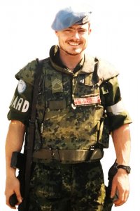 Sergent Peter Lyngbye var vognkommandør i kampvognseskadronen DANSQN, som var udsendt til Tuzla i det nordlige Bosnien i 1994. Privatfoto